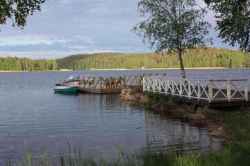 Фото номера Коттедж с видом на озеро Дома для отпуска Cottage Baydar г. Jyräänkoski 86