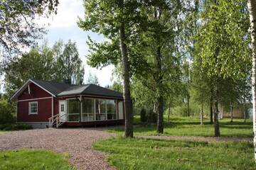 Фото номера Коттедж с видом на озеро Дома для отпуска Cottage Baydar г. Jyräänkoski 70
